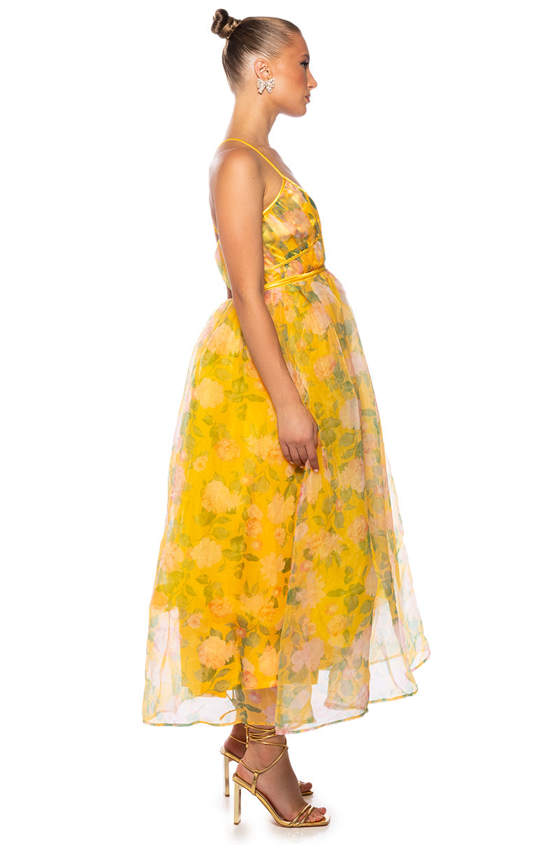 BELLE FLORAL MAXI DRESS