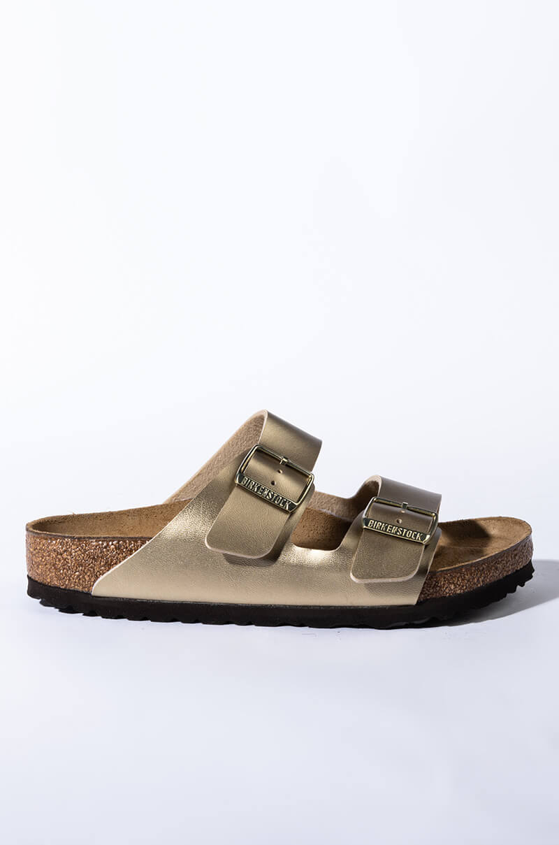 BIRKENSTOCK ARIZONA BIRKO-FLOR GOLD SANDAL