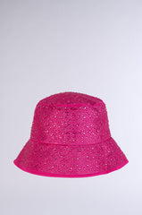 BLING IS BETTER BUCKET HAT IN HOT PINK