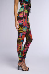 CALIFORNIA LOVE MESH HIGH WAIST LEGGING