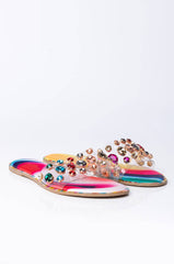 CALL ME HONEY RHINESTONE SANDAL MULTI