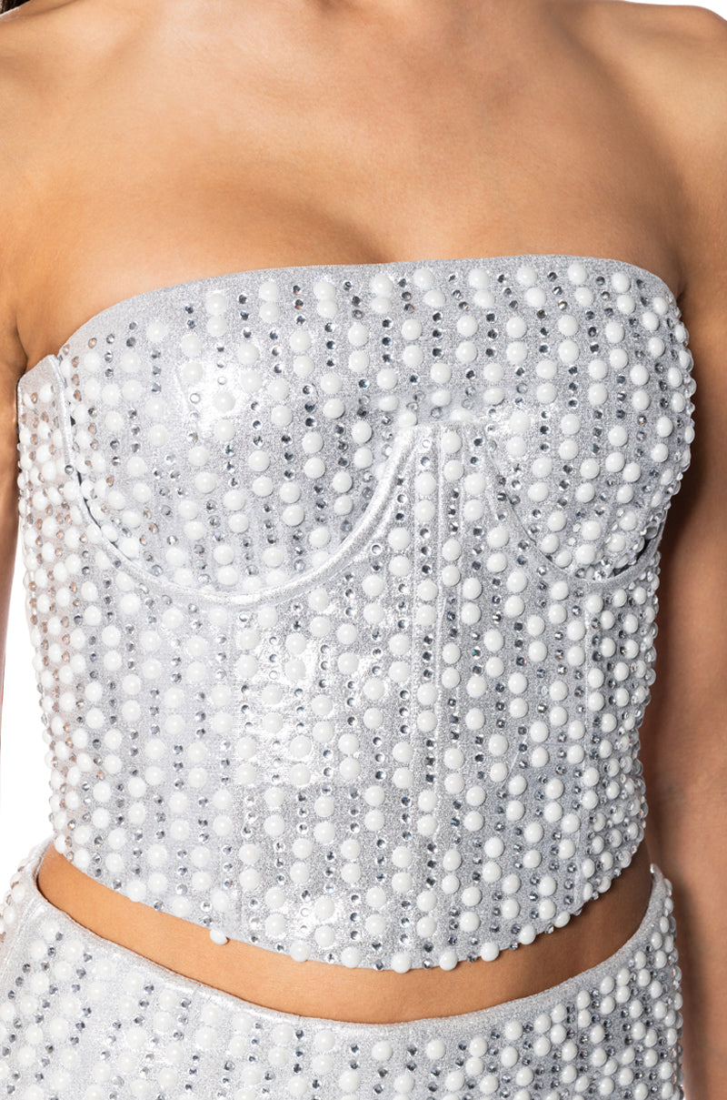 CELEBRATE ME EMBELLISHED CORSET