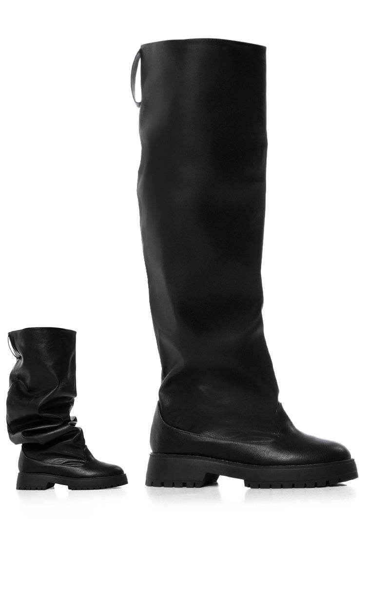 CITY OF GOD BLACK FLAT BOOT