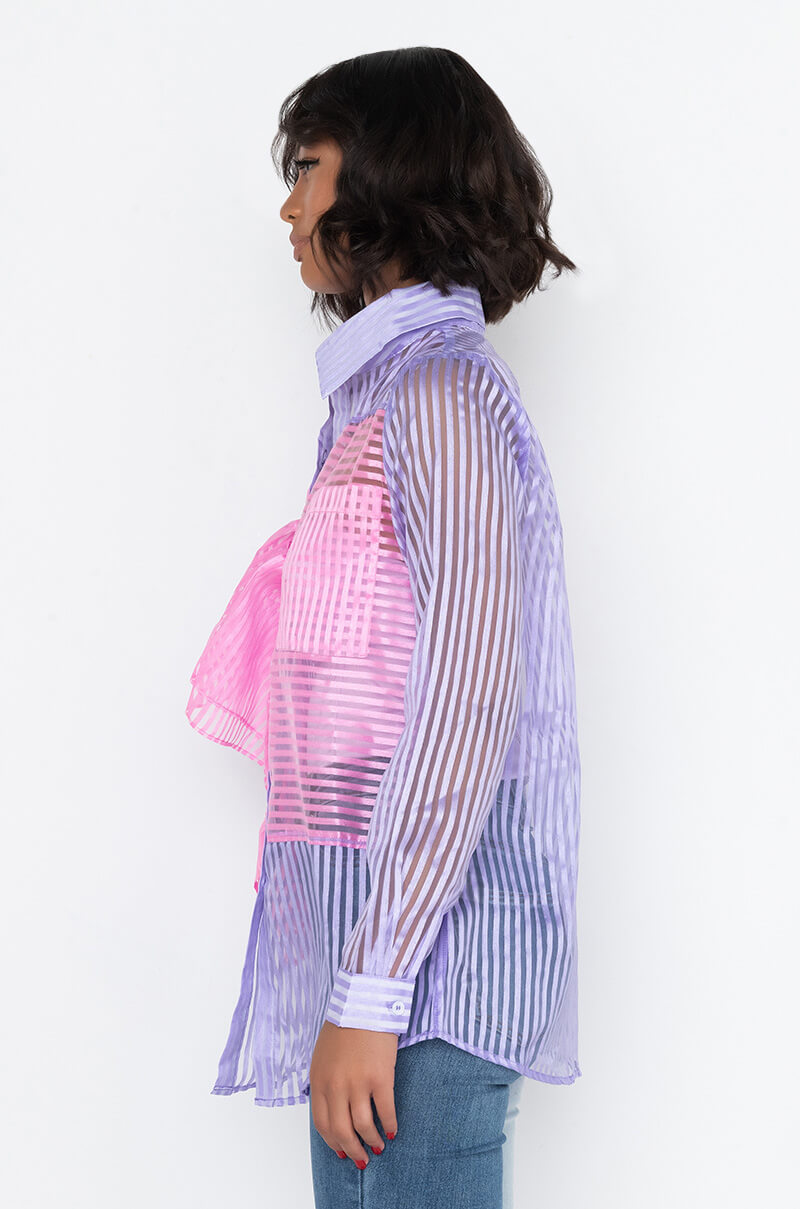 COTTON CANDY LONG SLEEVE BLOUSE