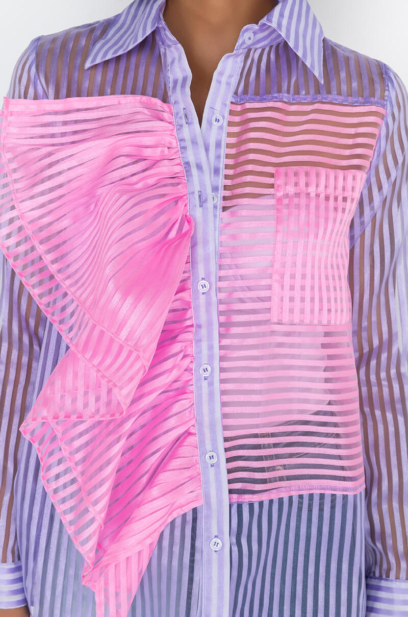 COTTON CANDY LONG SLEEVE BLOUSE