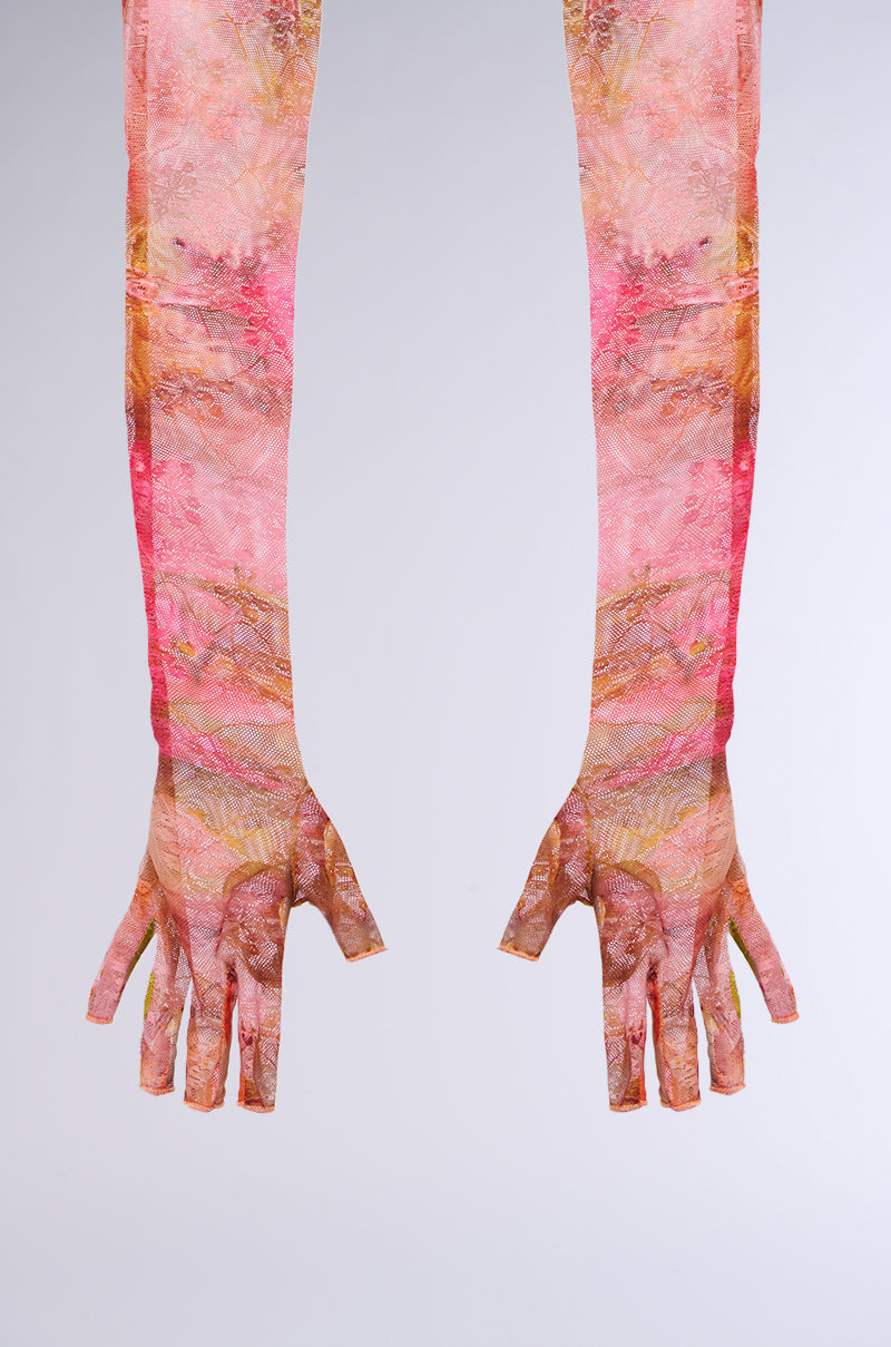 CRAZY LOVE FINGERLESS MESH GLOVES