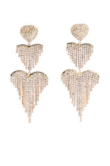 DANGLE HEART EARRING