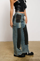 DEEP IN THE BOTTOM DISTRESSED DENIM PANT