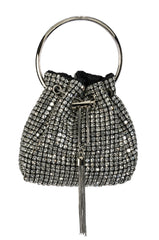 DISTURBIA EMBELLISHED BUCKET BAG