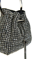 DISTURBIA EMBELLISHED BUCKET BAG