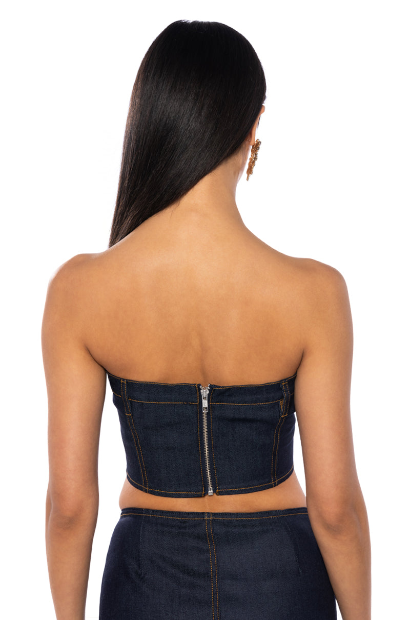 DIXIE RAW DENIM CORSET