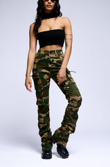 DOLLED UP KNIT BANDEAU HALTER TOP IN BLACK