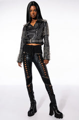 DON'T AT ME LACE UP PANT